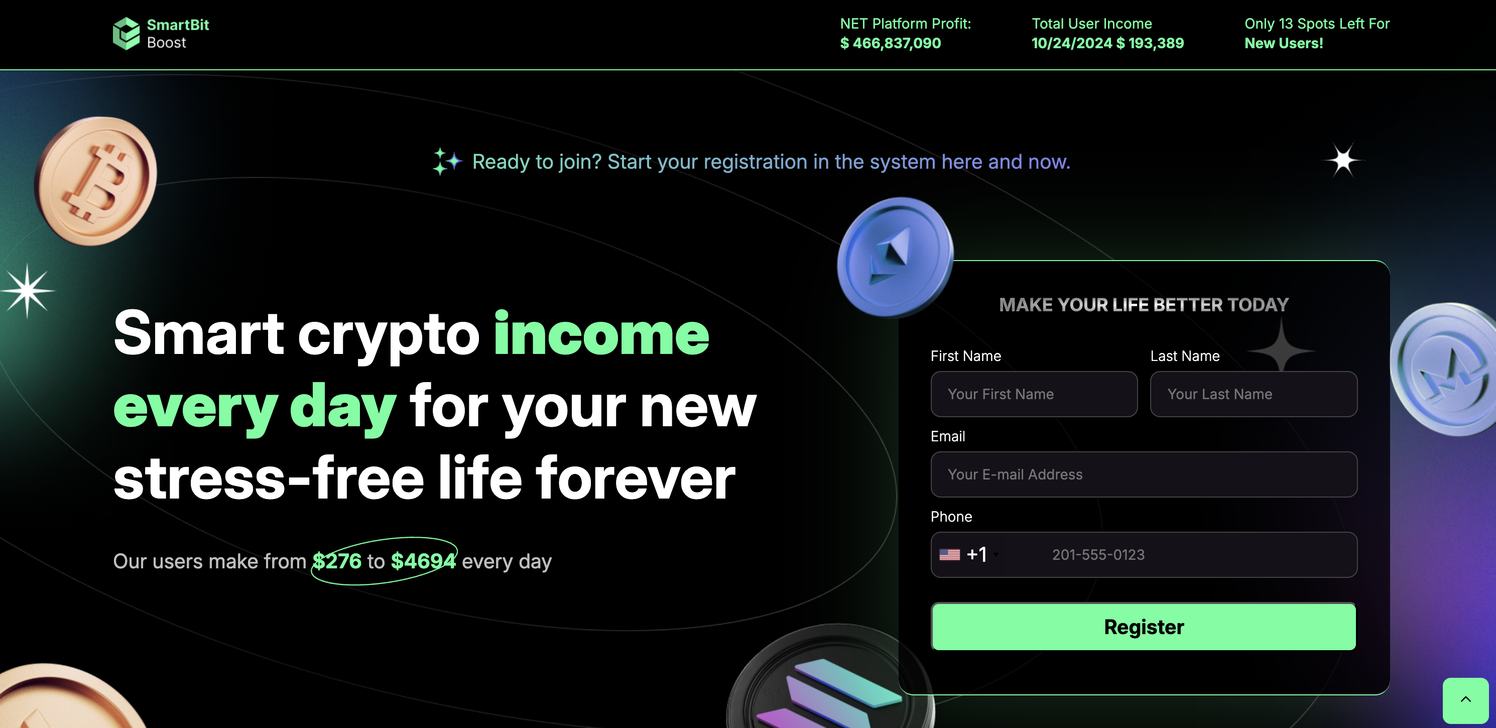 SmartBit Boost Landing